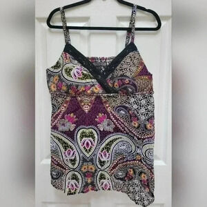 Nine West  Women's Spaghetti Strap Slightly Padded Tank Top Size Large